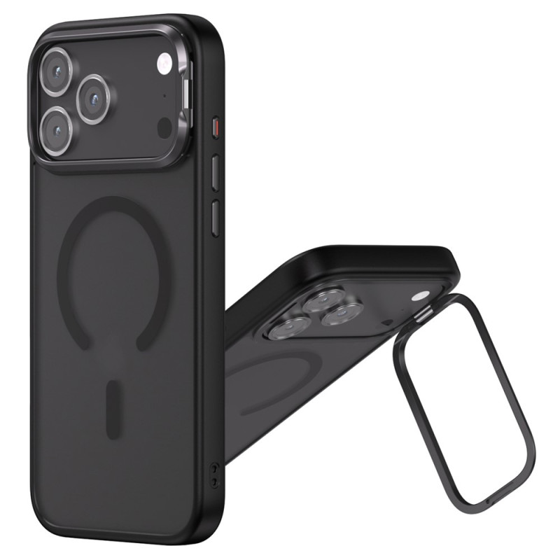 Capa magnética mate para iPhone 18 Pro / 17 Pro com suporte ajustável para a câmara