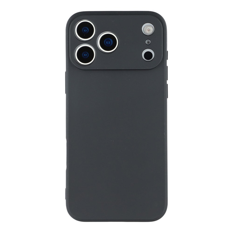 Capa de silicone para iPhone 18 Pro / 17 Pro com bordas retas