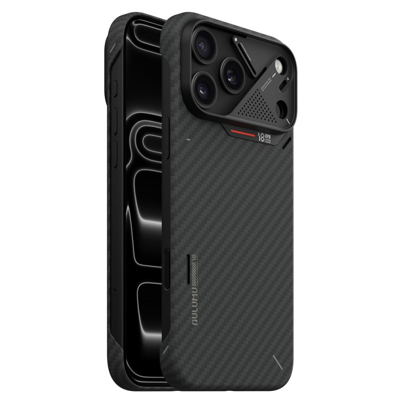 Capa para iPhone 18 Pro Max / 17 Pro Max em fibra de aramida AULUMU