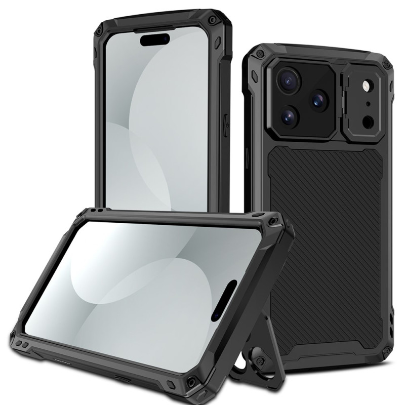 Capa magnética reforçada para iPhone 18 Pro Max com suporte para câmara e vidro temperado