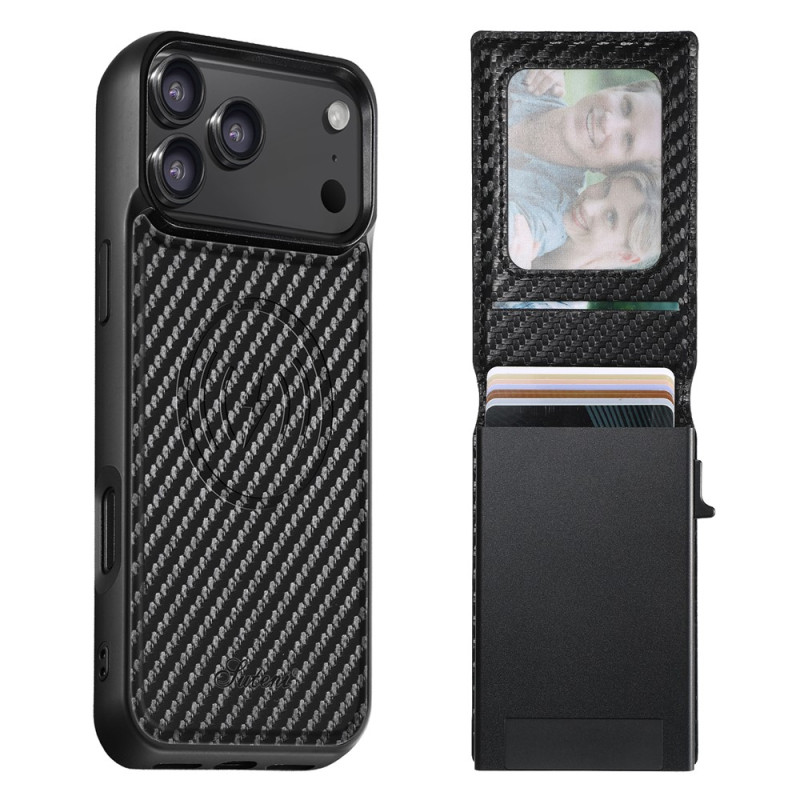 Capa magnética para iPhone 18 Pro Max / 17 Pro Max com porta-cartões removível