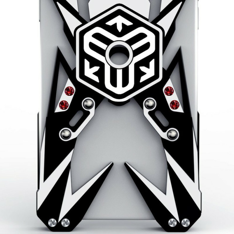 Capa protetora para iPhone 18 Pro Max / 17 Pro Max com design mecânico em alumínio e suporte