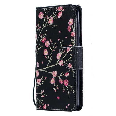 Samsung Galaxy A70 Floral Capa de Cordão Removível Floral