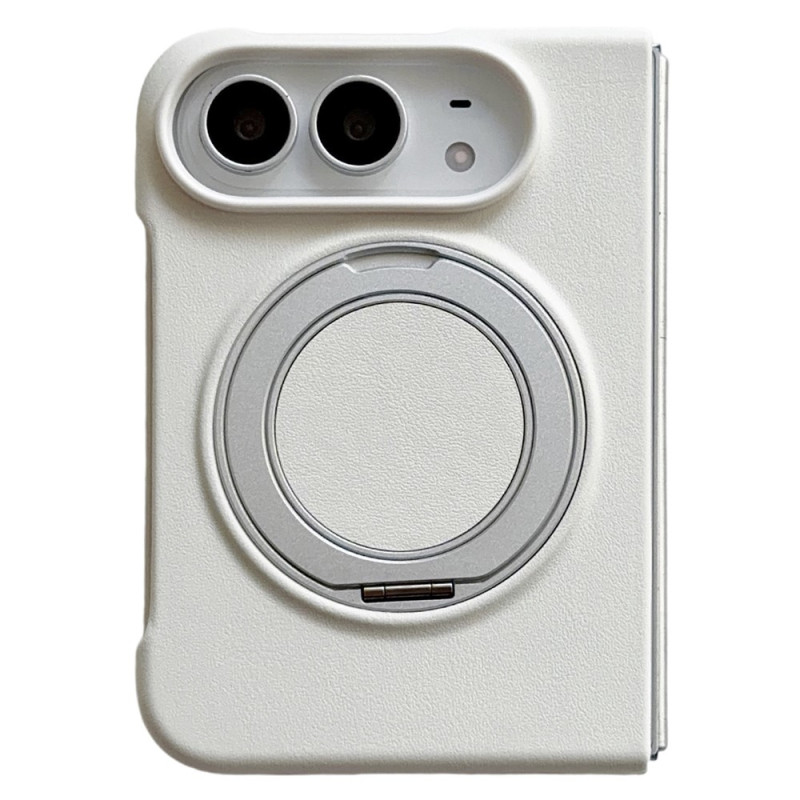 Capa para iPhone Duo em imitação de couro com dupla dobradiça