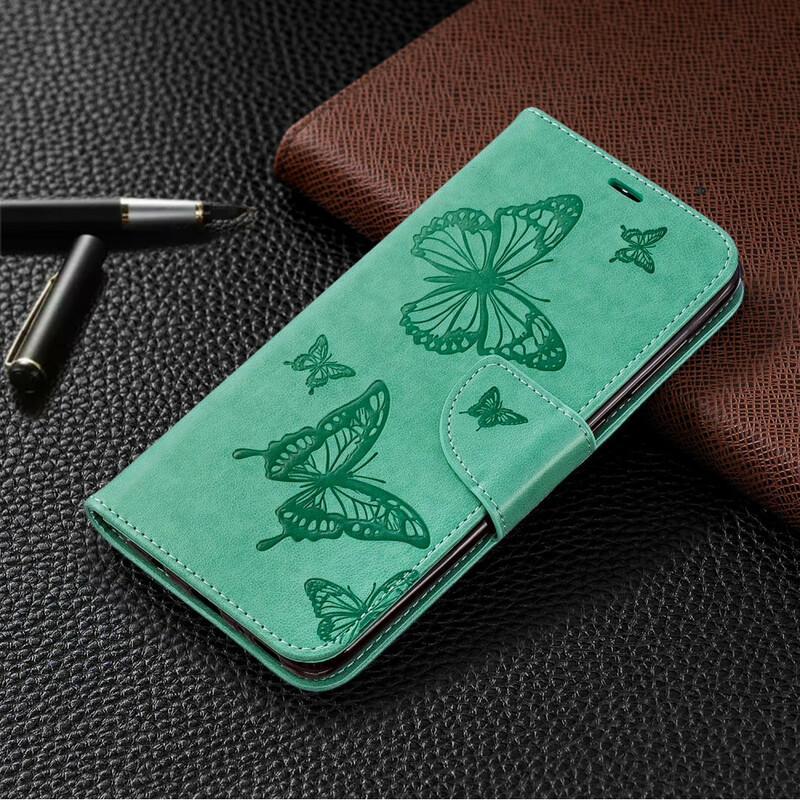 Samsung Galaxy A70 Case Butterflies in Flight with Strap