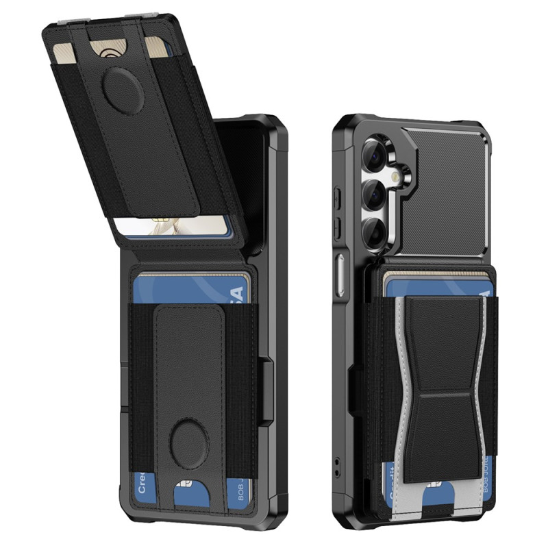 Capa para Samsung Galaxy A18 4G / A17 4G / 5G com porta-cartões expansível e suporte