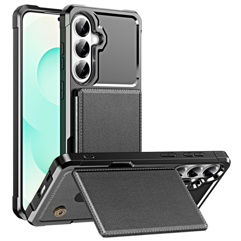 Capa para Samsung Galaxy A18 4G / A17 4G / 5G com porta-cartões, suporte e cantos reforçados
