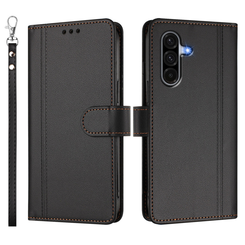 Capa tipo carteira para Samsung Galaxy A18 4G / A17 4G / 5G com 9 compartimentos para cartões