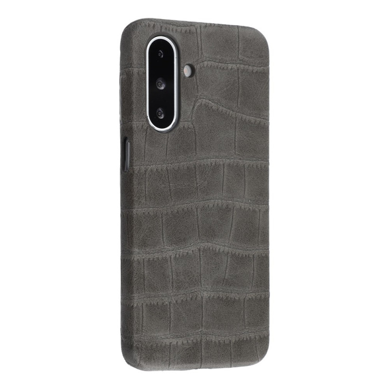 Capa para Samsung Galaxy A18 4G / A17 4G / 5G com efeito de pele de crocodilo e forro