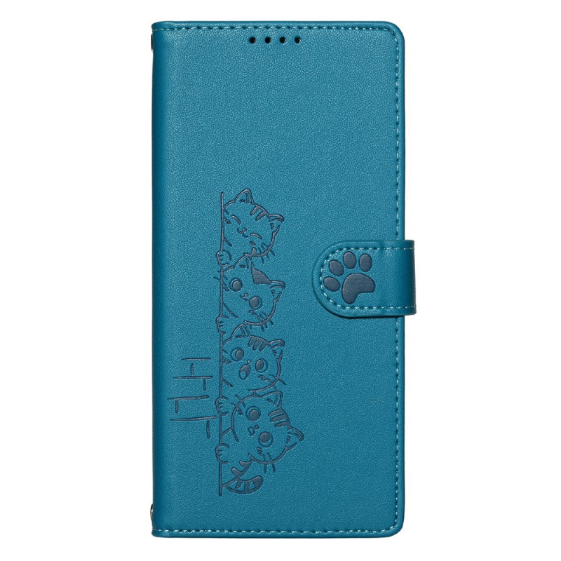 Capa para Samsung Galaxy A18 4G / A17 4G / 5G com padrão de gatos