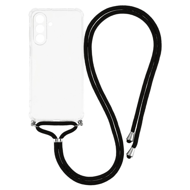 Capa com cordão transparente para Samsung Galaxy A18 4G / A17 4G / 5G