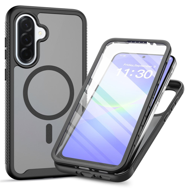 Capa magnética 3 em 1 para Samsung Galaxy A18 4G / A17 4G / 5G com película protetora para o ecrã