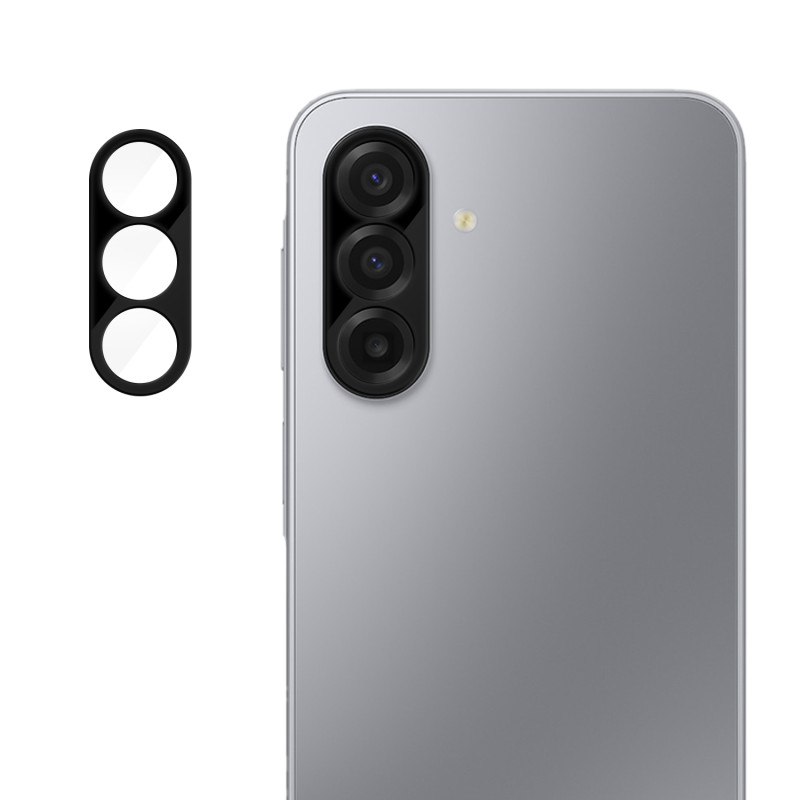 Protecção para lente de proteção em vidro temperado para Samsung Galaxy A18 4G (versão preta)