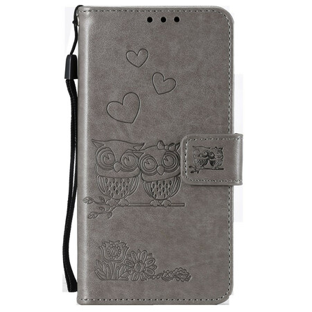 Capa de Coruja Samsung Galaxy A70 Lover's Owl com Lanyard