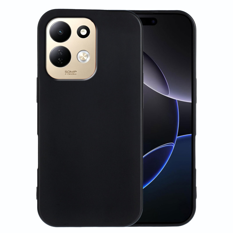 Capa de silicone preta para Xiaomi Redmi 17 5G / 4G