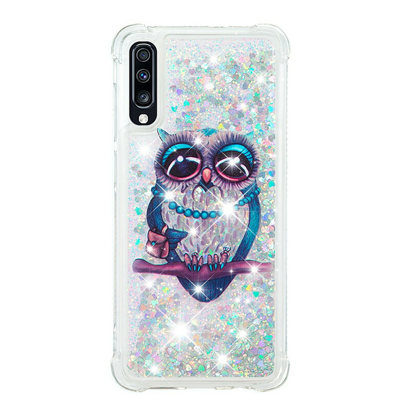 Samsung Galaxy A70 Capa Miss Owl Glitter Samsung Galaxy A70 Capa Miss Owl Glitter