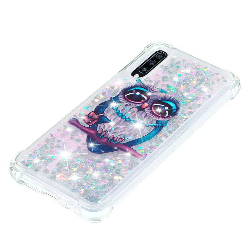 Samsung Galaxy A70 Capa Miss Owl Glitter