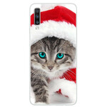 Samsung Galaxy A70 Case Christmas Cat