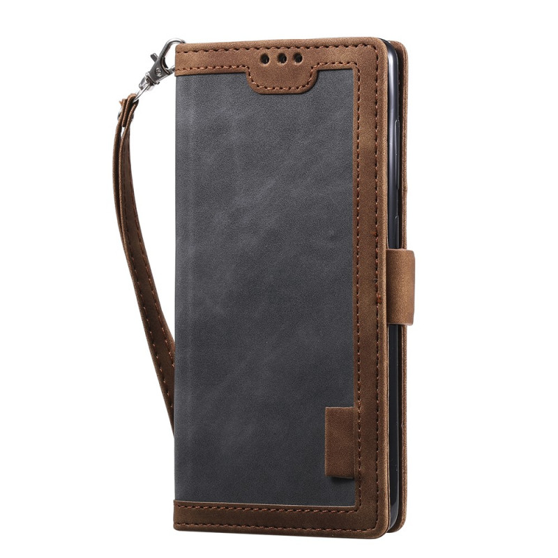 Capa tipo carteira para Samsung Galaxy Note 10 Lite com efeito retro e porta-cartões