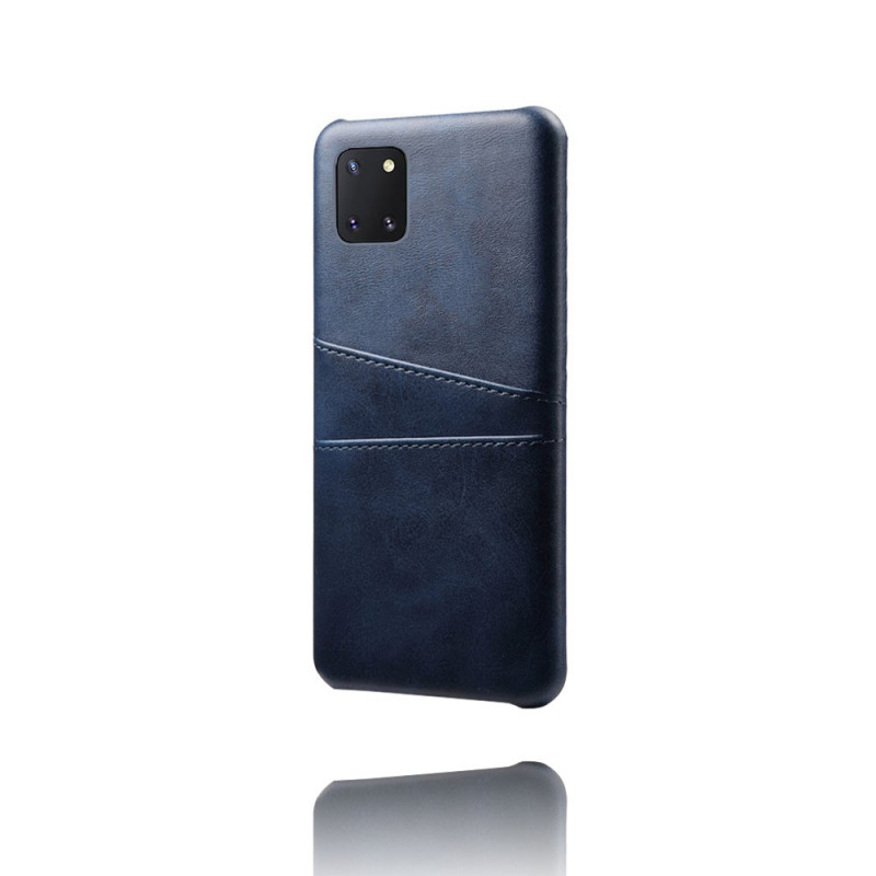 Capa para Samsung Galaxy Note 10 Lite com efeito de couro e porta-cartões