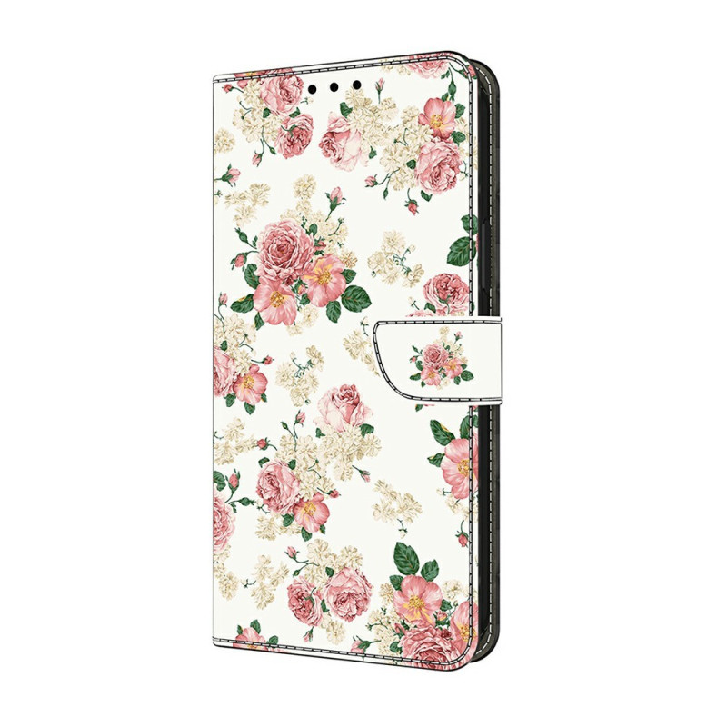 Capa para Xiaomi Redmi Note 17 5G / 4G com padrão de flores vintage