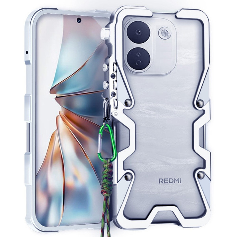 Capa protetora Xiaomi Redmi Note 17 Pro Max 5G em alumínio com alça