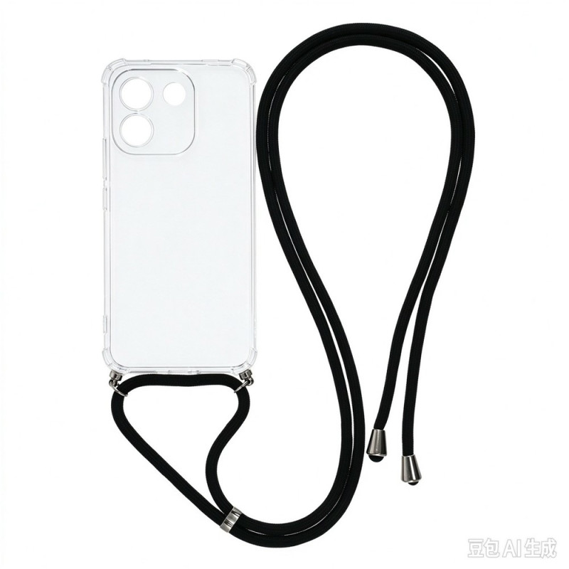 Capa com cordão transparente para o Xiaomi Redmi Note 17 Pro Max 5G