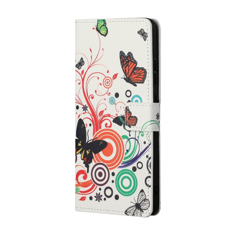 Capa para Xiaomi Redmi Note 17 Pro Max 5G com borboletas