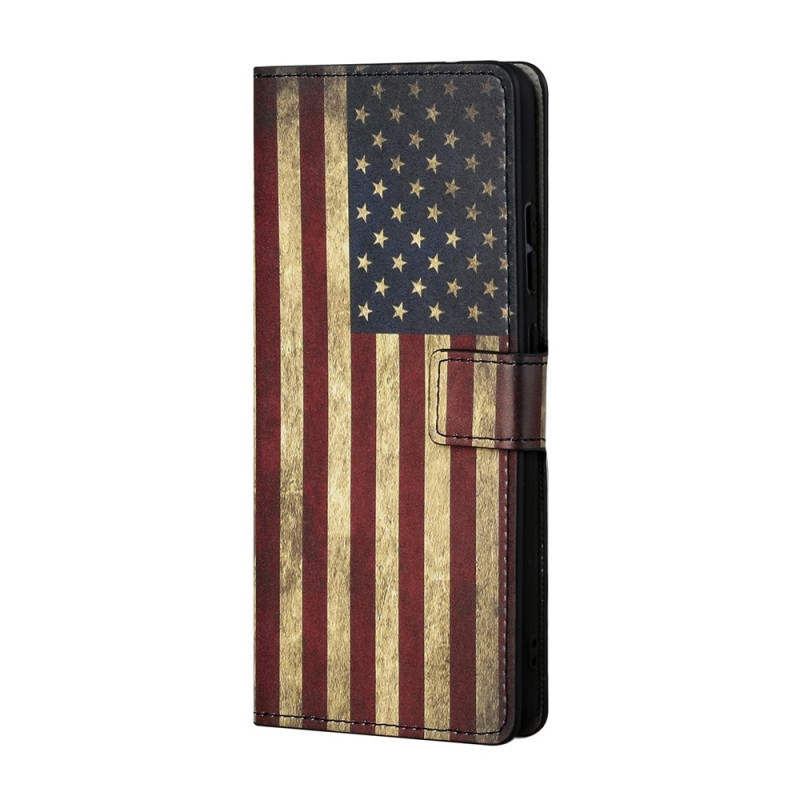 Capa para Xiaomi Redmi Note 17 Pro Max 5G com bandeira vintage