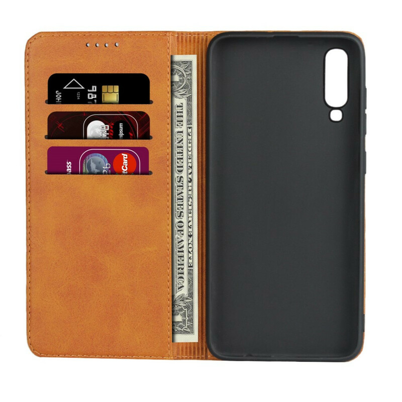 Capa Flip Cover Samsung Galaxy A70 Sobriedade no Estilo de Couro