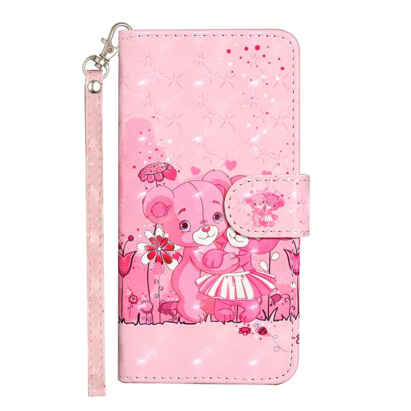 Capa para Samsung Galaxy S26 FE com ursinhos e alça