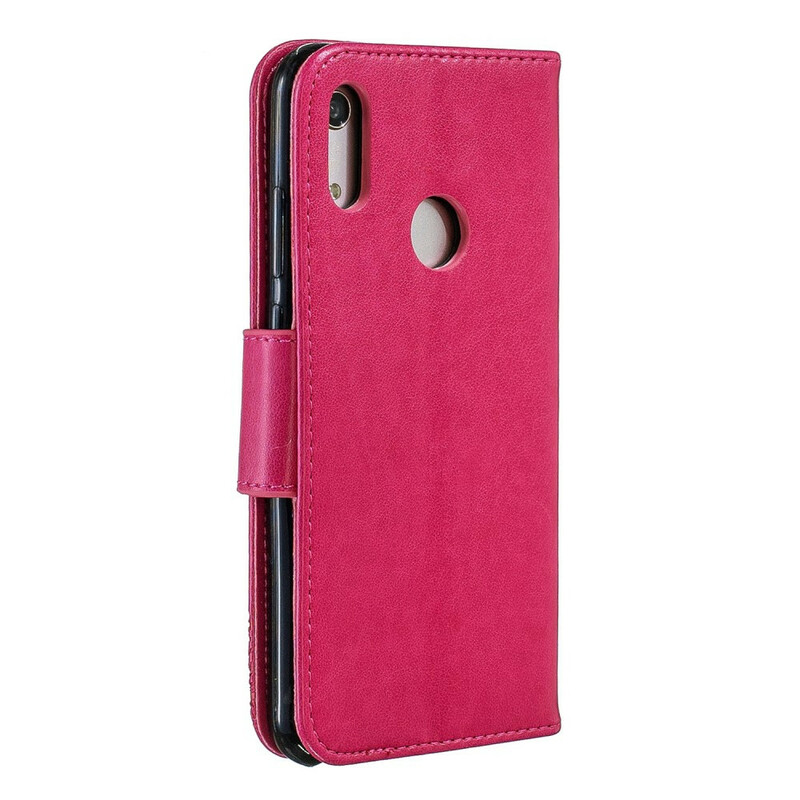 Capa Huawei Y6 2019 Borboletas e Aba Oblíqua Capa Huawei Y6 2019 Borboletas e Aba Oblíqua