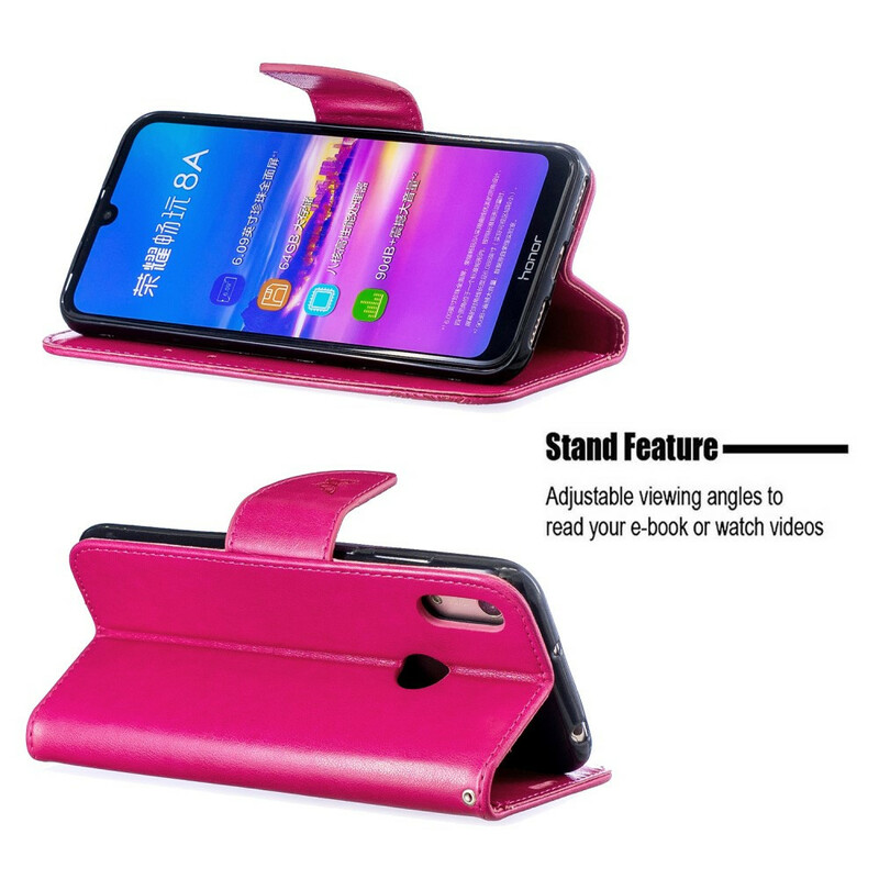 Capa Huawei Y6 2019 Borboletas e Aba Oblíqua Capa Huawei Y6 2019 Borboletas e Aba Oblíqua