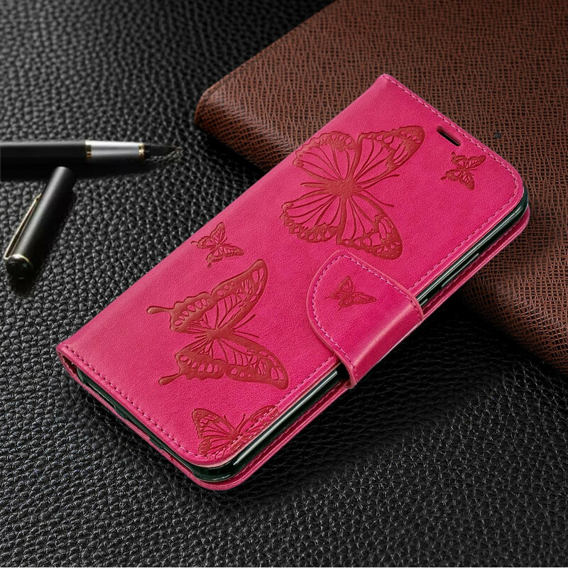 Capa Huawei Y6 2019 Borboletas e Aba Oblíqua Capa Huawei Y6 2019 Borboletas e Aba Oblíqua