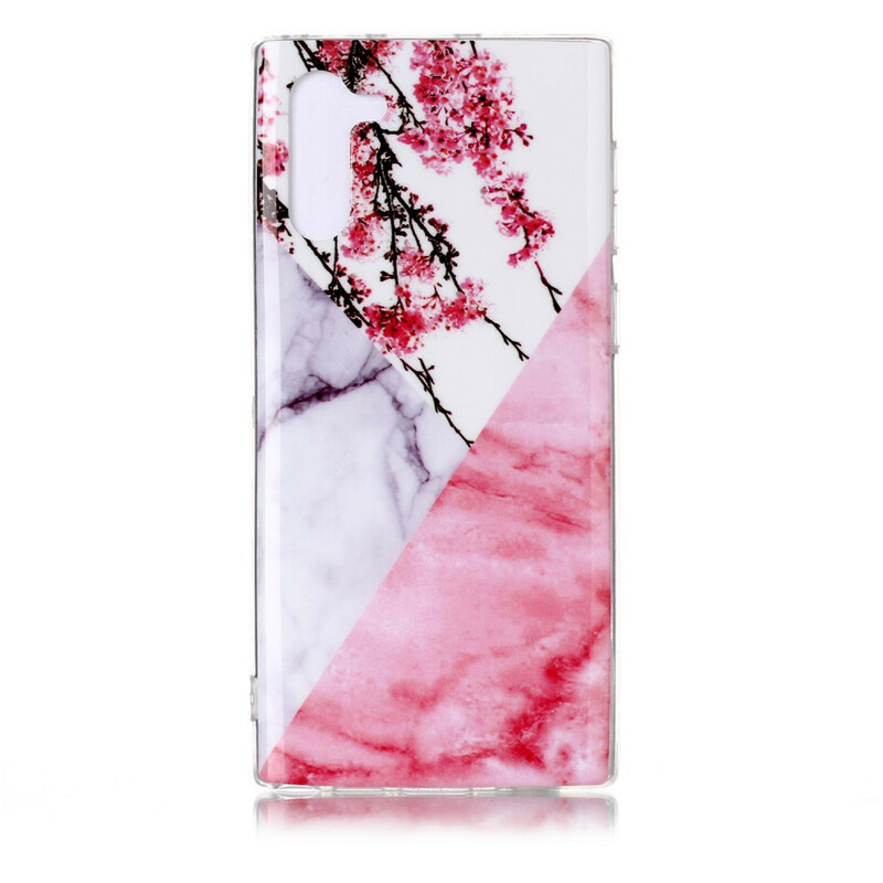 Samsung Galaxy Note 10 Capa Incrível Mármore Floral