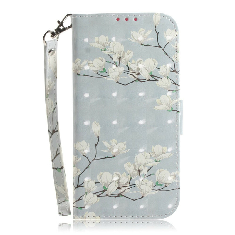 Xiaomi Mi A3 Capa de flor A3 Strap Flower Tree