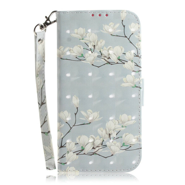 Xiaomi Mi A3 Capa de flor A3 Strap Flower Tree