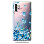Samsung Galaxy Note 10 Plus Case Blue Flowers