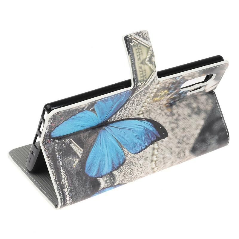 Samsung Galaxy Note 10 Plus Case Butterfly Blue