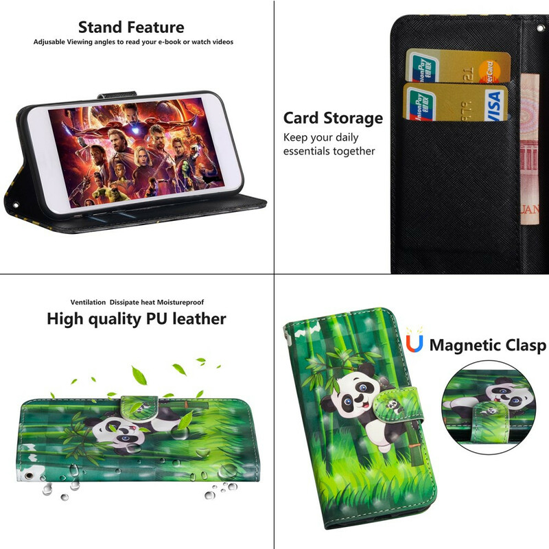 Samsung Galaxy Note 10 Mais Capa Panda e Bambu