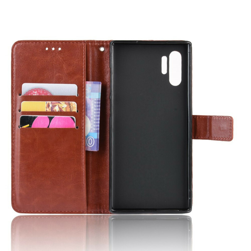 Samsung Galaxy Note 10 Plus Capa de Couro Faux Flashy