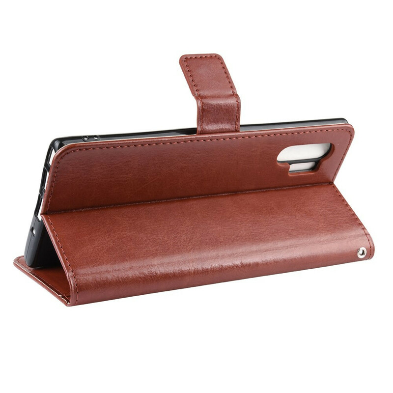 Samsung Galaxy Note 10 Plus Capa de Couro Faux Flashy