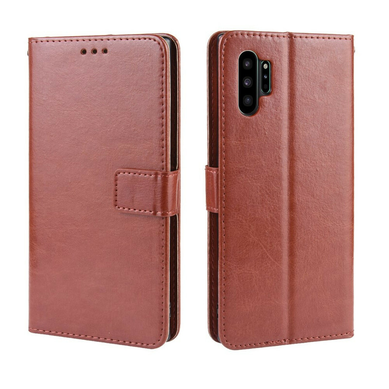 Samsung Galaxy Note 10 Plus Capa de Couro Faux Flashy