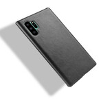 Samsung Galaxy Note 10 Plus Efeito Lichia Clássica da Capa de Couro