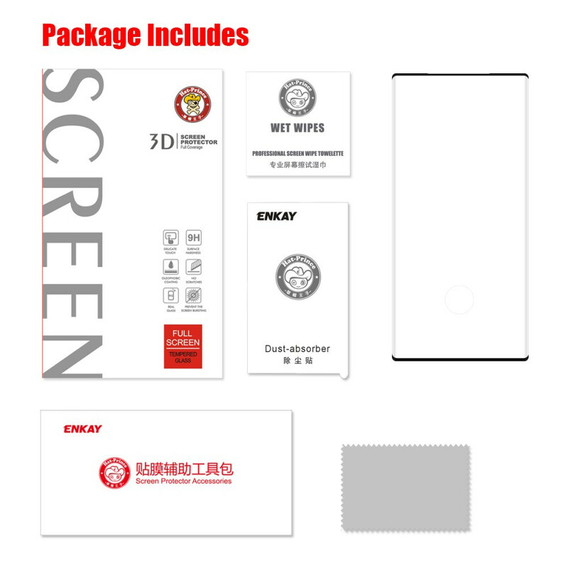 Protecção de vidro temperado para Samsung Galaxy Note 10 Plus HAT PRINCE