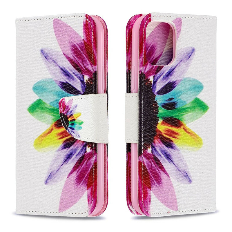 Case iphone 11 Flor de aguarela