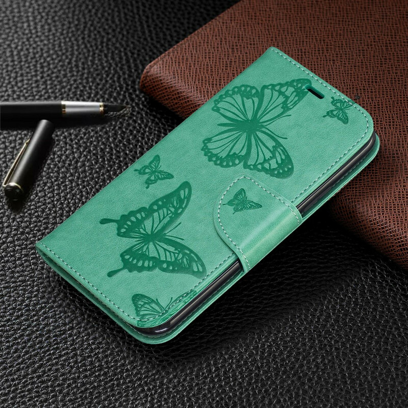 Capa para iPhone 11 Butterfly Printed Lanyard