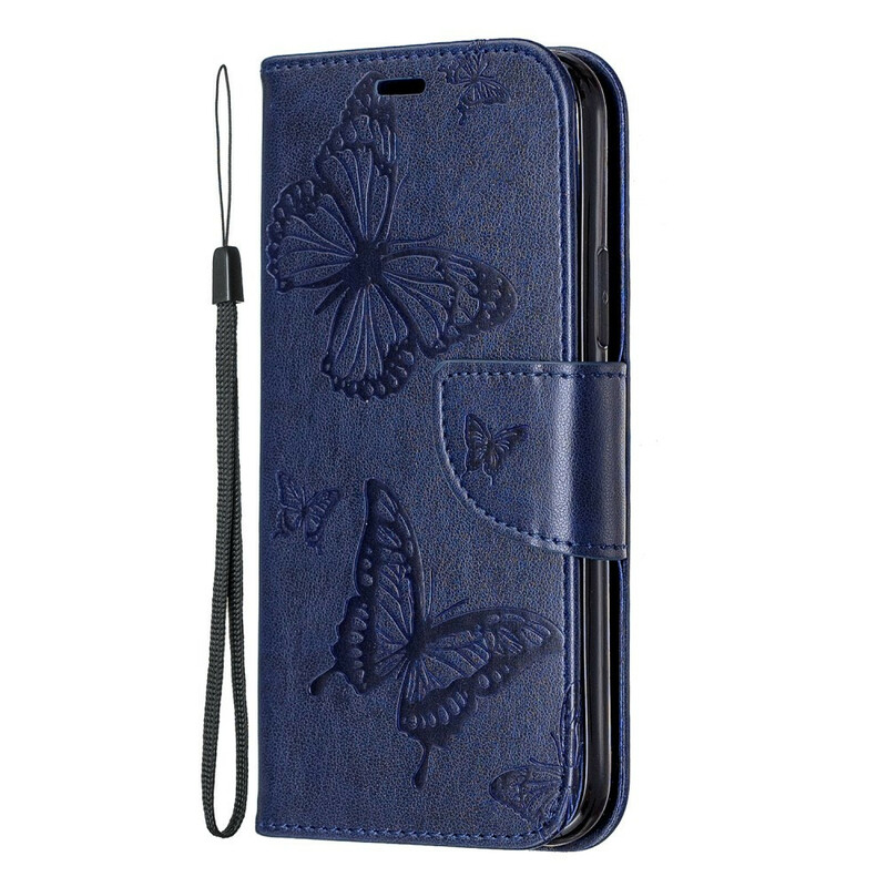 Capa para iPhone 11 Butterfly Printed Lanyard Capa para iPhone 11 Butterfly Printed Lanyard