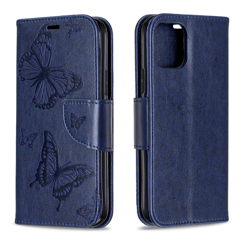 Capa para iPhone 11 Butterfly Printed Lanyard Capa para iPhone 11 Butterfly Printed Lanyard