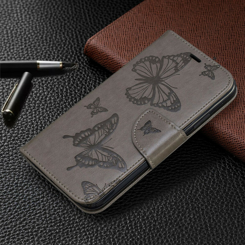Capa para iPhone 11R Butterfly Printed Lanyard
